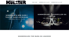 Desktop Screenshot of kultursommerleir.no